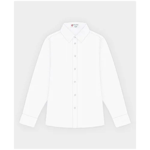 Школьная рубашка Button Blue, размер 164, белый