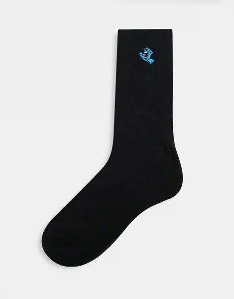 Черные носки с вышивкой кричащей руки Santa Cruz-Черный