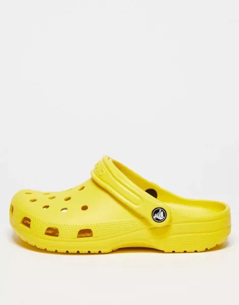 Классические сабо унисекс Crocs подсолнечно-желтого цвета