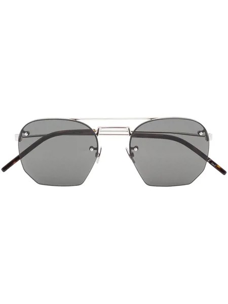 Saint Laurent Eyewear солнцезащитные очки SL422 в геометричной оправе