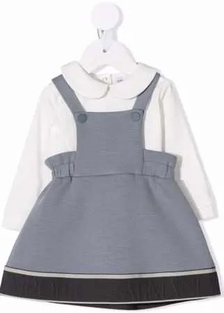 Emporio Armani Kids платье-сарафан с длинными рукавами