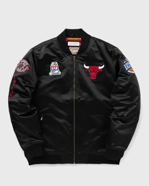Куртка Mitchell & Ness Nba Satin Bomber Jacket Chicago Bulls, черный