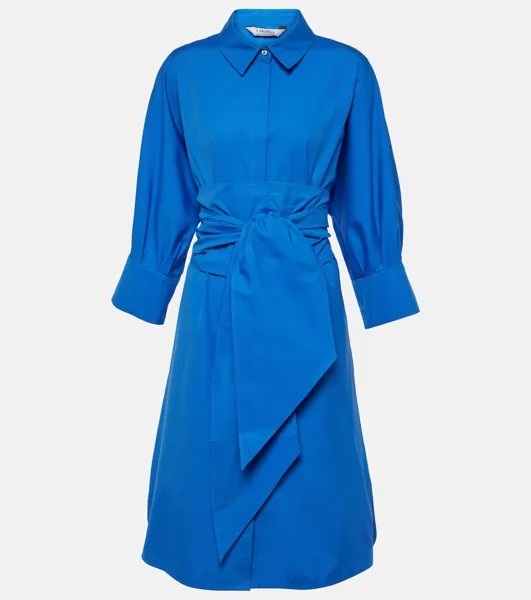 Платье-Рубашка из хлопкового поплина 'S Max Mara, синий