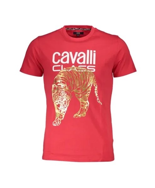Футболка с принтом логотипа Cavalli Class, красный