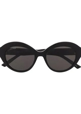 Balenciaga Eyewear солнцезащитные очки в круглой оправе с логотипом BB