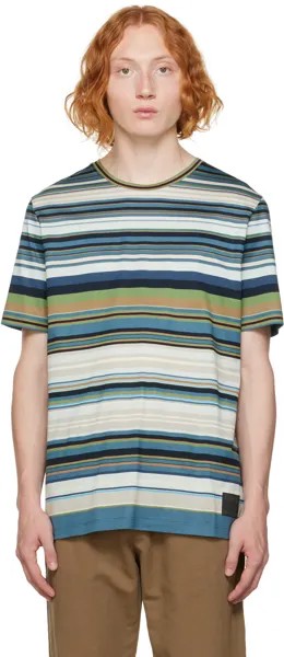 Футболка в разноцветную полоску Paul Smith