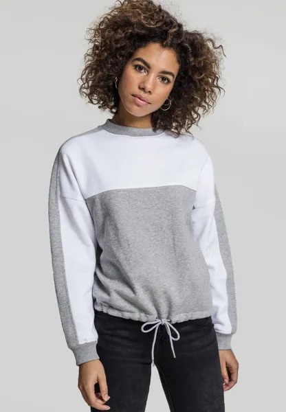 Свитшот Urban Classics, цвет grey/white