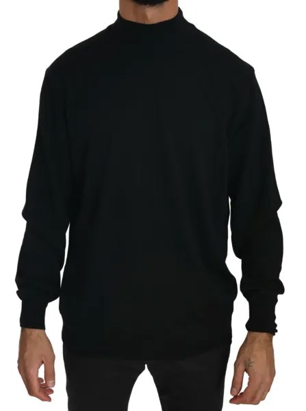MILA SCHÖN Свитер из натуральной шерсти, черный пуловер с высоким воротником s. Рекомендованная цена XL — 400 долларов США.