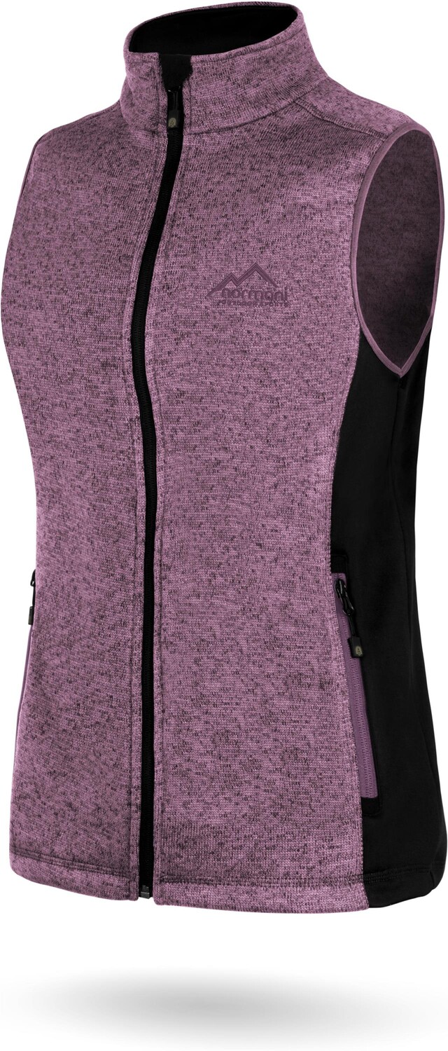 Утепленный жилет Normani Outdoor Sports Damen Strickweste „Kashechewan“, фиолетовый