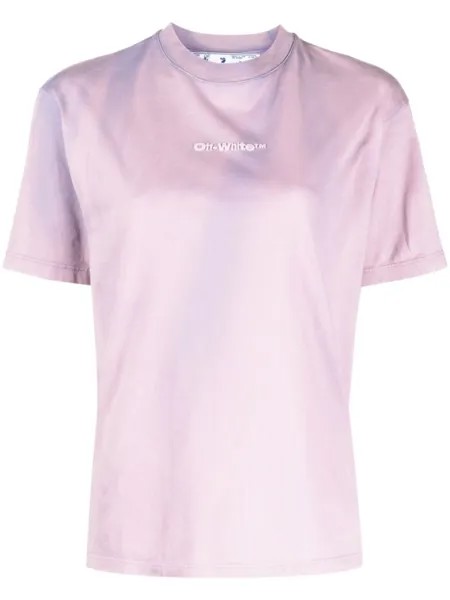 Футболка с логотипом Off-White, розовый