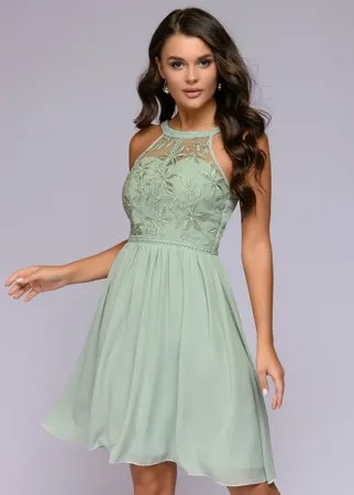 Вечернее платье женское 1001DRESS 0122001-30108TR зеленое 44