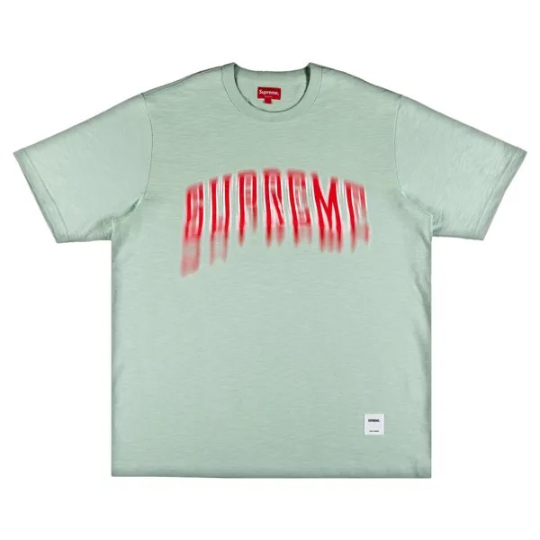 Топ с короткими рукавами Supreme Blurred Arc, Бледно-зеленый