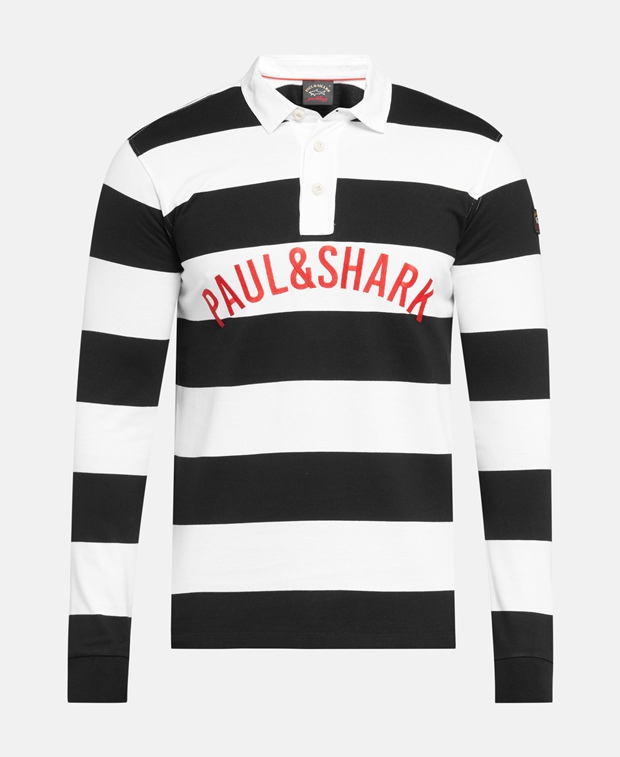 Рубашка поло с длинными рукавами Paul & Shark, белый