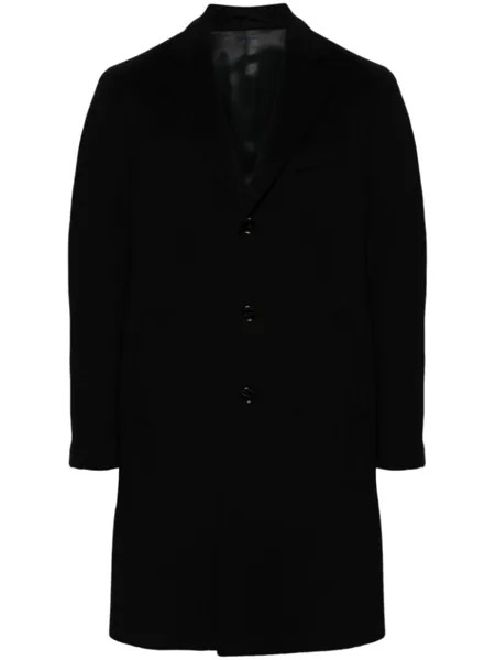 Lardini однобортное шерстяное пальто, черный