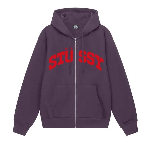 Толстовка на молнии Stussy Block Sport Grape