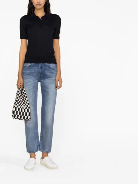 Golden Goose трикотажная рубашка поло Glenda, синий