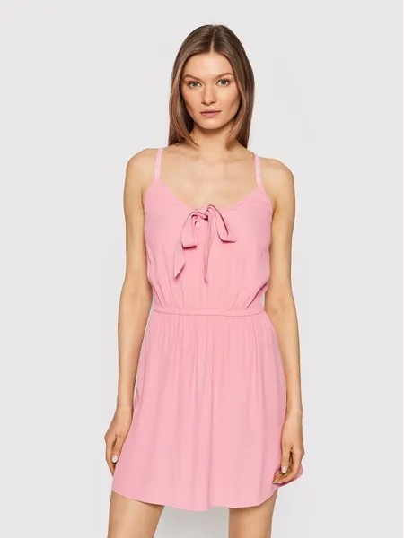 Летнее платье стандартного кроя Tommy Jeans, розовый