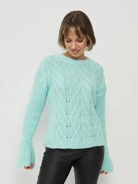 Джемпер женский BE YOU 7222-40058 зеленый 48 RU