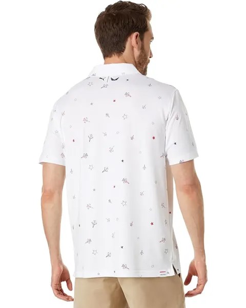 Поло Puma Volition Take Off Polo, цвет Bright White/Ski Patrol