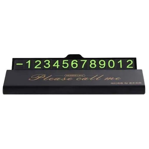 Табличка для номера телефона Remax Life RL-CH06 Phone Number Plate Black