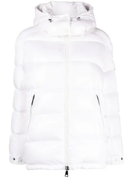 Moncler стеганая куртка Maire с капюшоном, белый