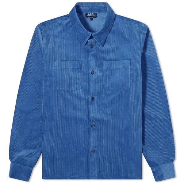 A.P.C. Джо Вельветовая рубашка, синий