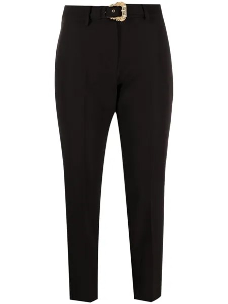 Versace Jeans Couture укороченные брюки с поясом, черный