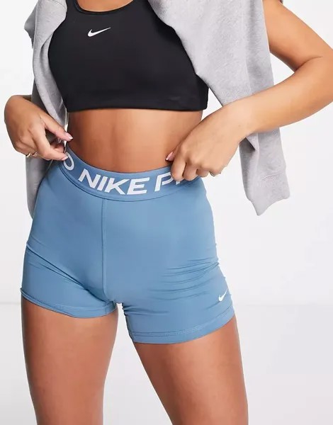 Бирюзовые шорты Nike Pro Training размером 3 дюйма