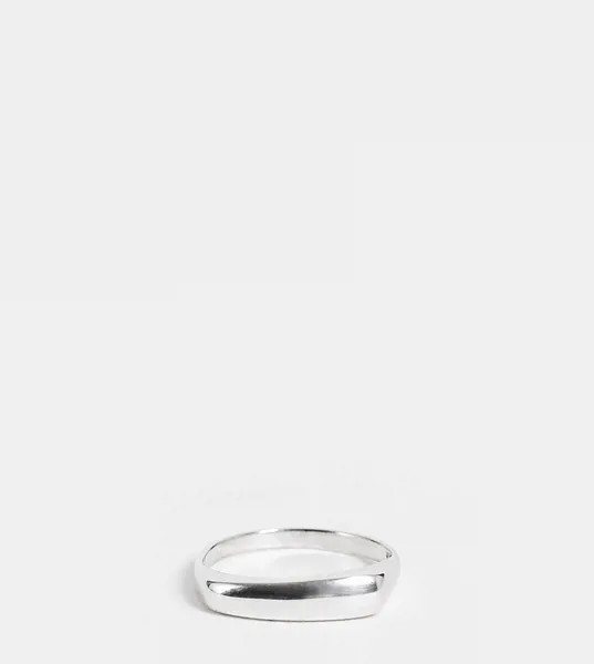 Массивное кольцо из стерлингового серебра в минималистичном стиле Kingsley Ryan-Серебряный