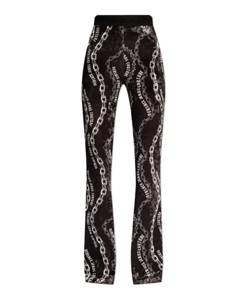 Брюки с узором Versace Jeans Couture, черный