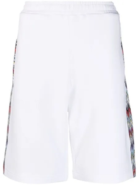 Missoni шорты с узором зигзаг, белый