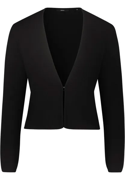 Кардиган Zero Feinstrickjacke kurz, черный