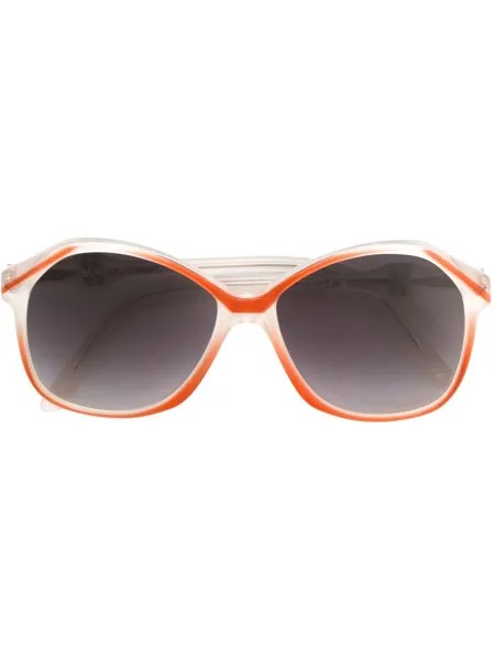 Yves Saint Laurent Pre-Owned солнцезащитные очки с массивной оправой