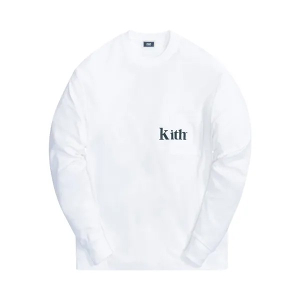 Лонгслив Kith Long-Sleeve Quinn Tee 'White', белый