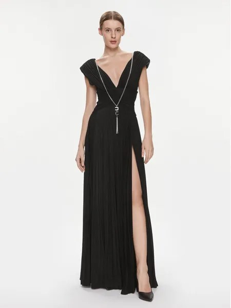 Вечернее платье стандартного кроя Elisabetta Franchi, черный