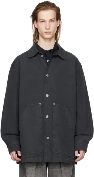 Черная куртка Lawrence Isabel Marant, цвет Faded black
