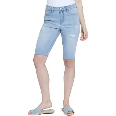 Женские джинсовые шорты-бермуды с необработанным краем Seven7 для подростков BHFO 7994
