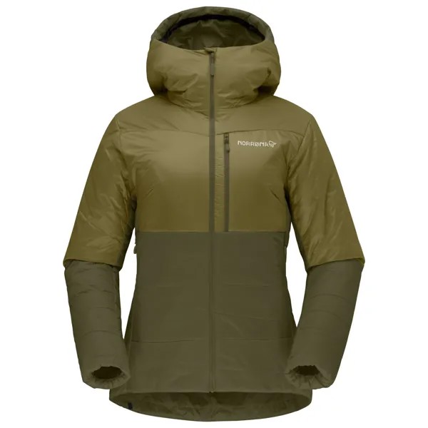 Куртка из синтетического волокна Norrøna Women's Falketind Thermo60 Hood, цвет Olive Drab/Olive Night