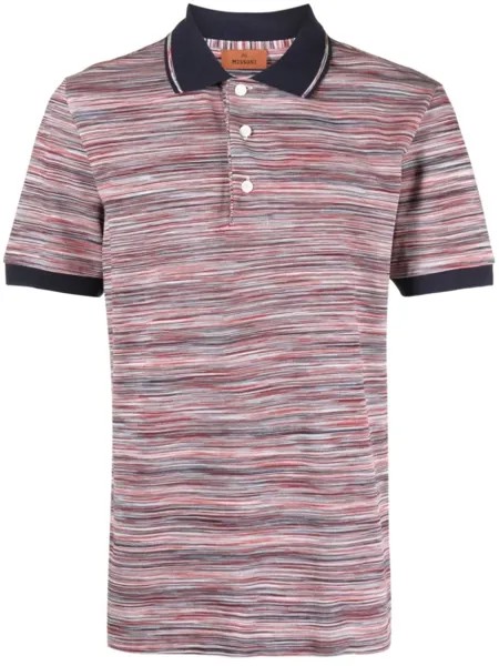 Missoni рубашка поло в полоску, красный