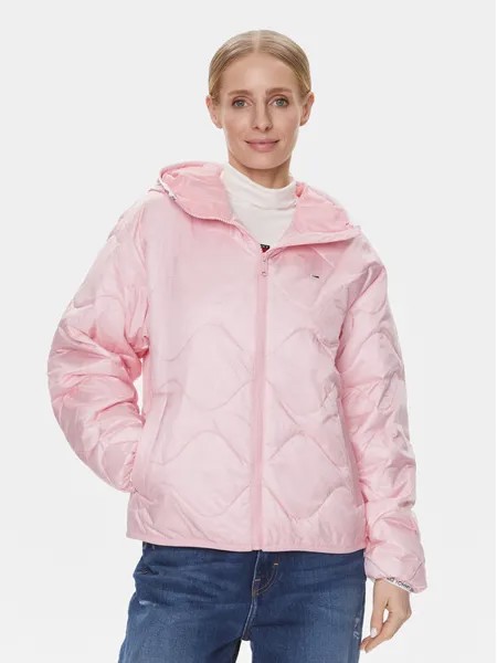 Переходная куртка стандартного кроя Tommy Jeans, розовый