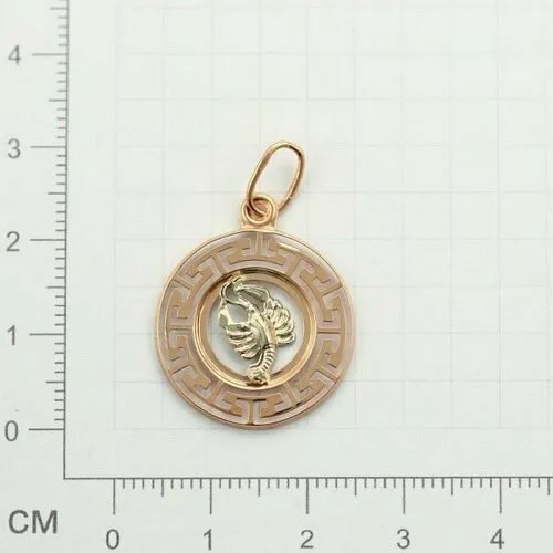 Подвеска GOLD CENTER, красное золото, 585 проба