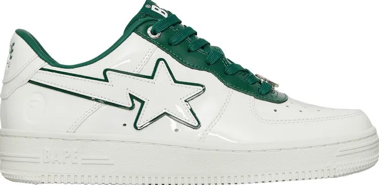 Кроссовки Bapesta #8 M1 White Green, белый