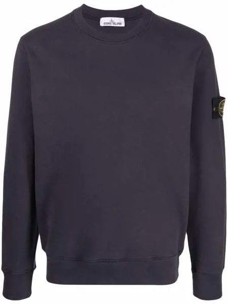 Stone Island толстовка с нашивкой-логотипом