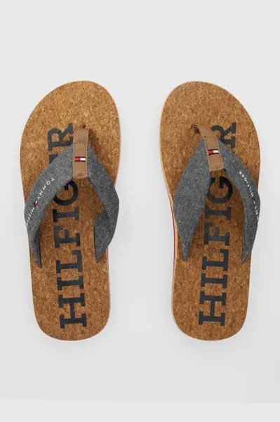 Шлепанцы CORK BEACH SANDAL Tommy Hilfiger, темно-синий