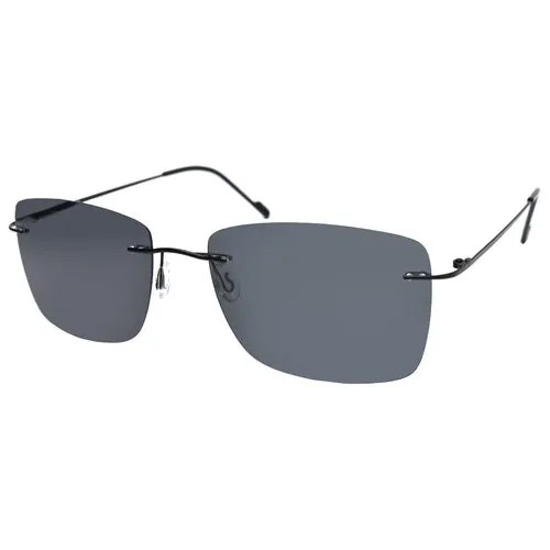 Солнцезащитные очки Enni Marco, прямоугольные, с защитой от УФ, черный
