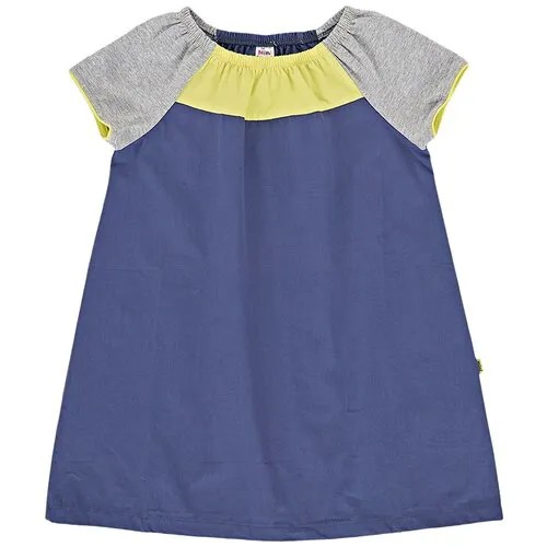 Платье Mini Maxi размер 110, синий/желтый
