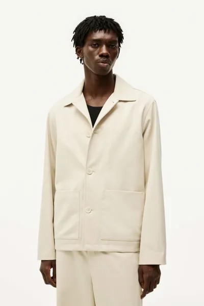 Саржевая куртка классического кроя H&M, бежевый