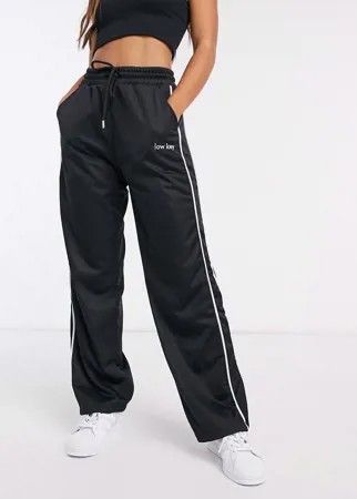 Черные спортивные брюки прямого кроя ASOS DESIGN-Черный
