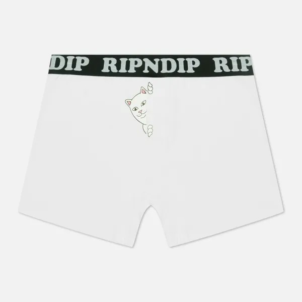 Мужские трусы Ripndip Peek A Nermal Boxers белый, Размер S