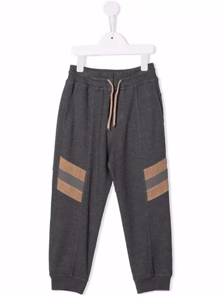 Brunello Cucinelli Kids спортивные брюки с лампасами